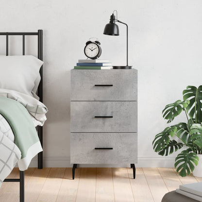 Berkfield Bedside Cabinet Grey Sonoma 40x40x66 cm Engineered Wood