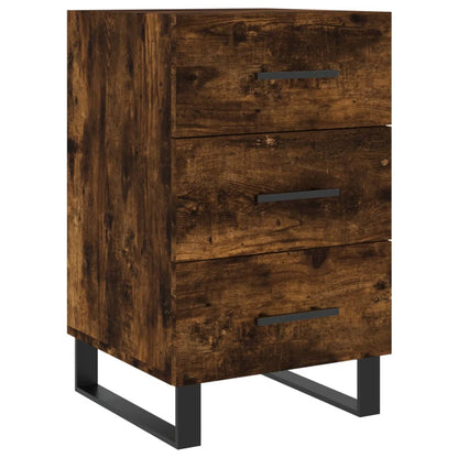 Berkfield Bedside Cabinet Smoked Oak 40x40x66 cm Engineered Wood