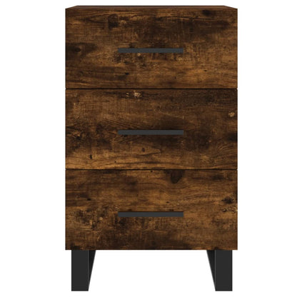 Berkfield Bedside Cabinet Smoked Oak 40x40x66 cm Engineered Wood
