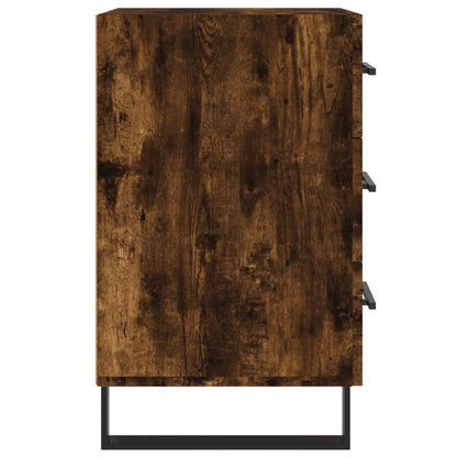 Berkfield Bedside Cabinet Smoked Oak 40x40x66 cm Engineered Wood