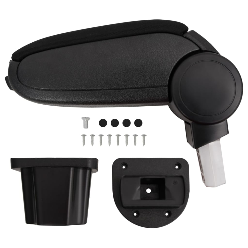 Berkfield Car Armrest Black 12x31x(29.5-47) cm ABS