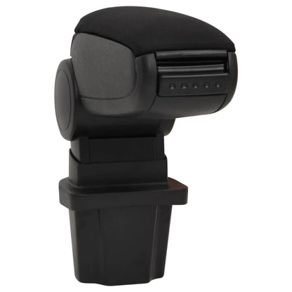 Berkfield Car Armrest Black 13.5x32.5x(31-46.5) cm ABS