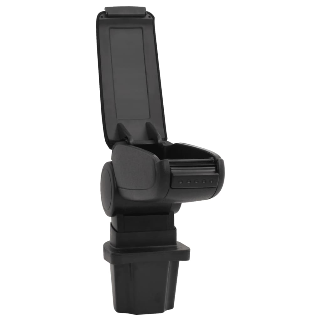Berkfield Car Armrest Black 13.5x32.5x(31-46.5) cm ABS