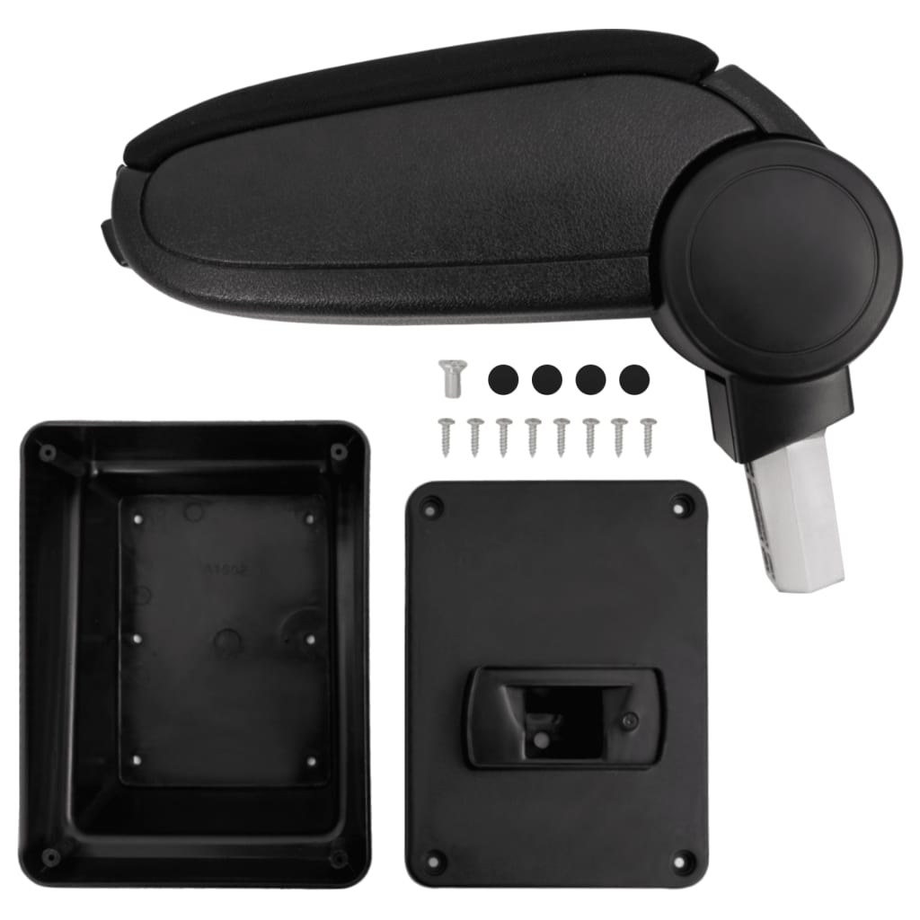 Berkfield Car Armrest Black 17x40x(31-49) cm ABS