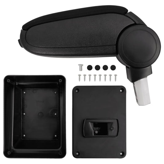 Berkfield Car Armrest Black 17x40x(31-49) cm ABS