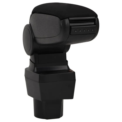 Berkfield Car Armrest Black 12x32x(32-49) cm ABS