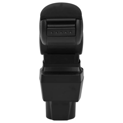 Berkfield Car Armrest Black 12x32x(32-49) cm ABS