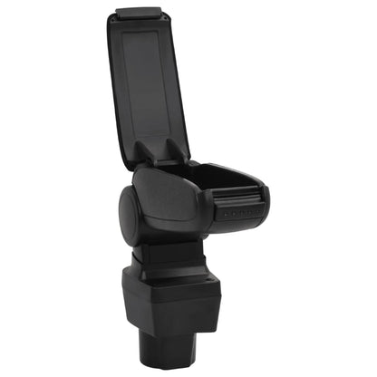 Berkfield Car Armrest Black 12x32x(32-49) cm ABS