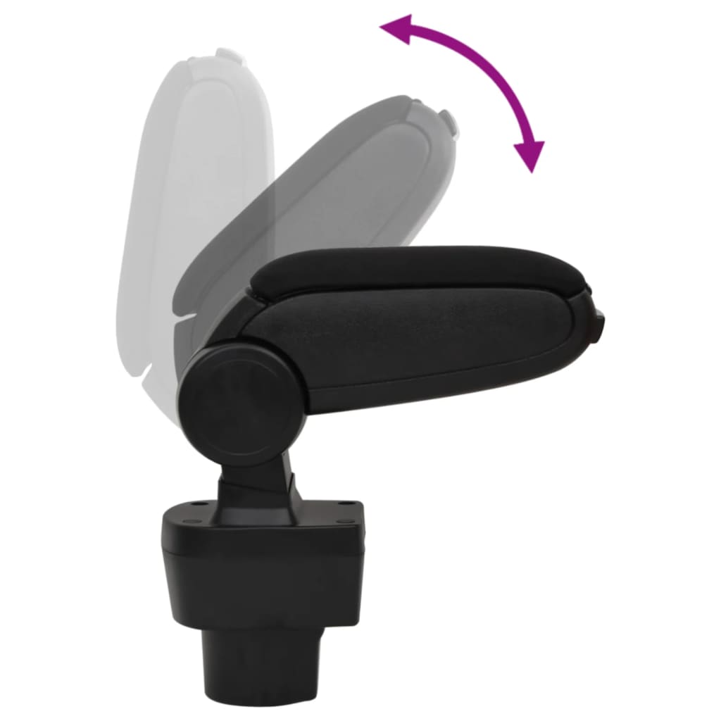 Berkfield Car Armrest Black 12x32x(32-49) cm ABS