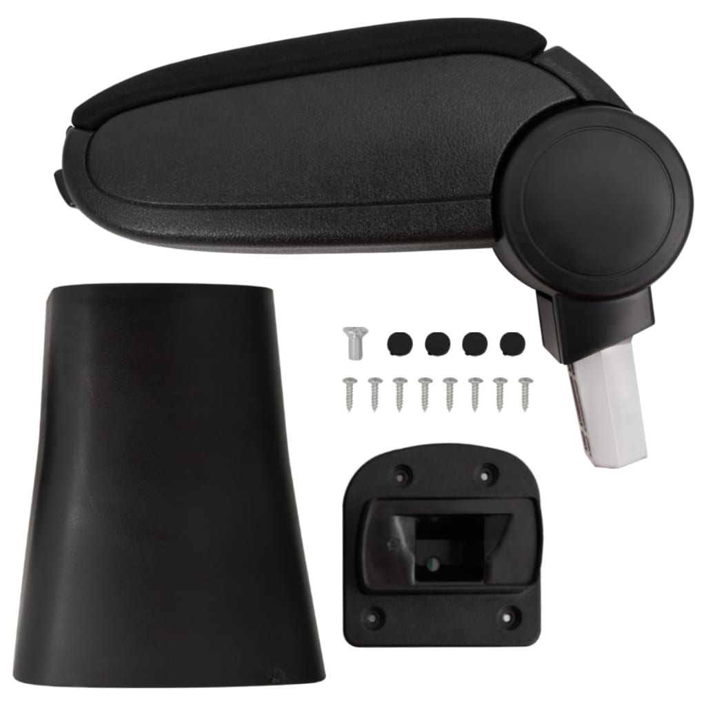 Berkfield Car Armrest Black 16x36x(41-57) cm ABS