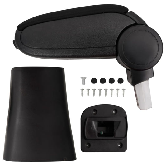 Berkfield Car Armrest Black 16x36x(41-57) cm ABS