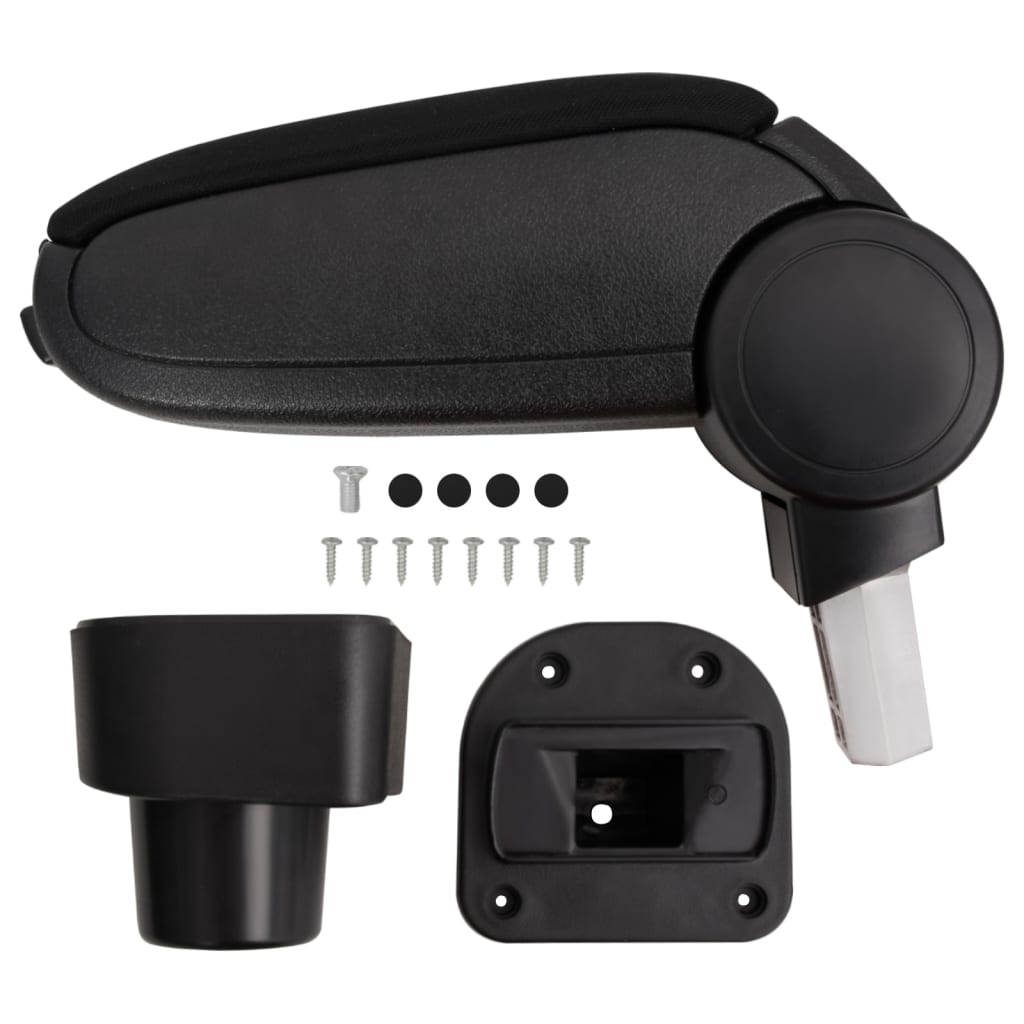 Berkfield Car Armrest Black 13x32x(32.5-49) cm ABS