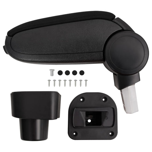 Berkfield Car Armrest Black 13x32x(32.5-49) cm ABS