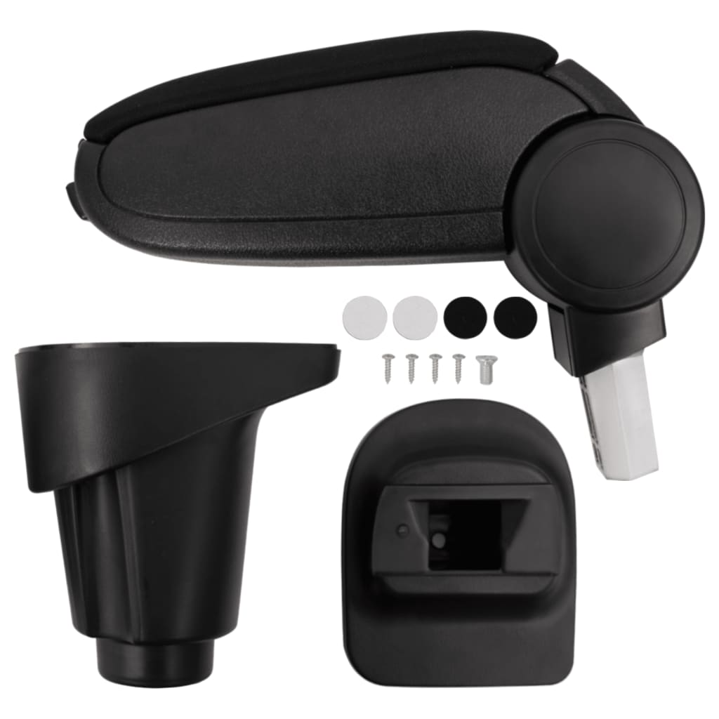 Berkfield Car Armrest Black 14x35x(37-53) cm ABS