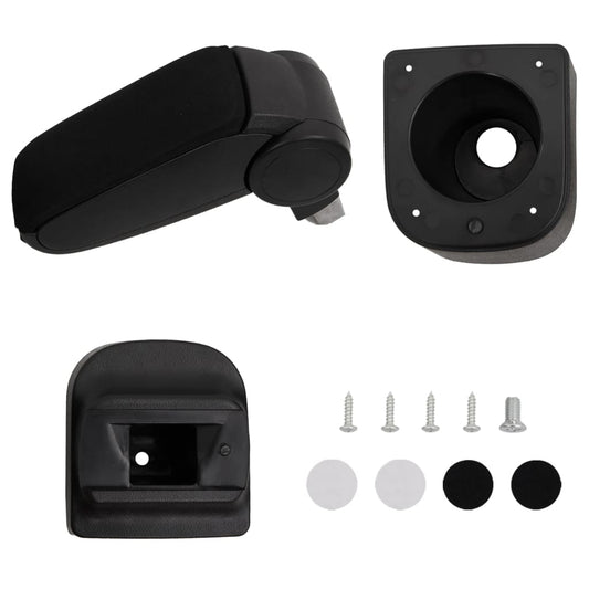 Berkfield Car Armrest Black 12x34x(35-47) cm ABS
