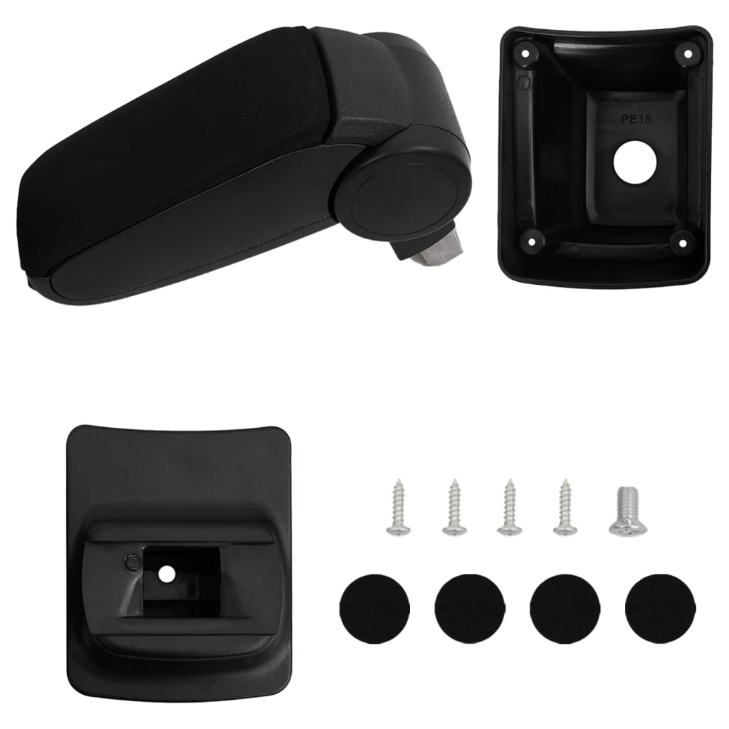 Berkfield Car Armrest Black 13x33x(31-48) cm ABS