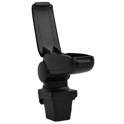 Berkfield Car Armrest Black 13x33x(31-48) cm ABS
