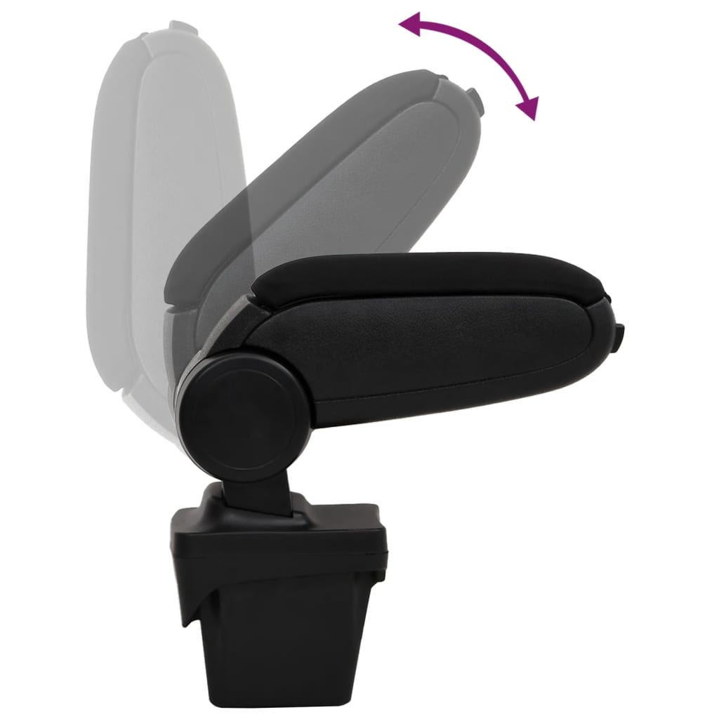Berkfield Car Armrest Black 13x33x(31-48) cm ABS