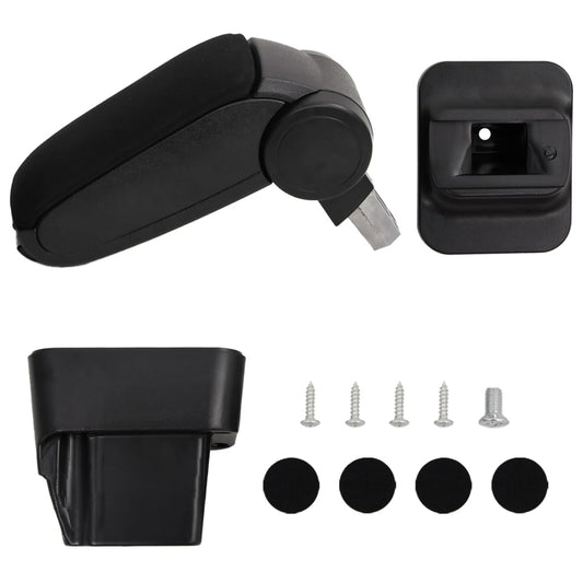 Berkfield Car Armrest Black 13x34x(33-46) cm ABS