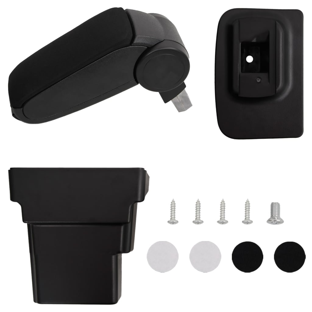 Berkfield Car Armrest Black 17x32x(37-53) cm ABS
