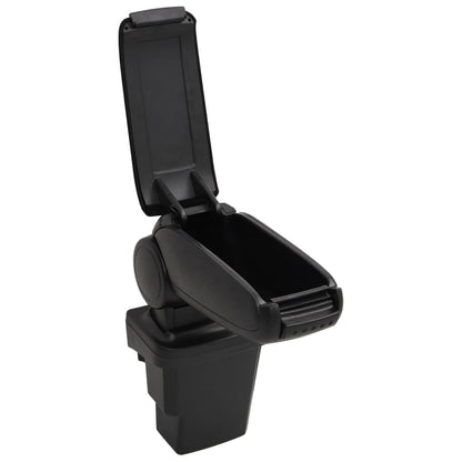Berkfield Car Armrest Black 17x32x(37-53) cm ABS