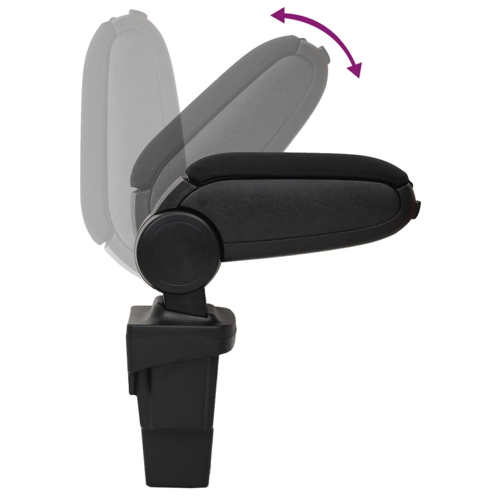Berkfield Car Armrest Black 17x32x(37-53) cm ABS