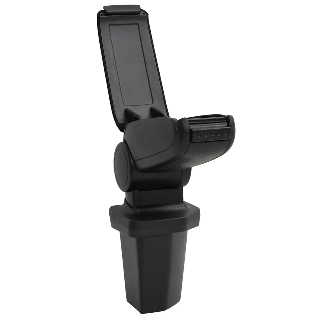 Berkfield Car Armrest Black 15x32x(40-52) cm ABS