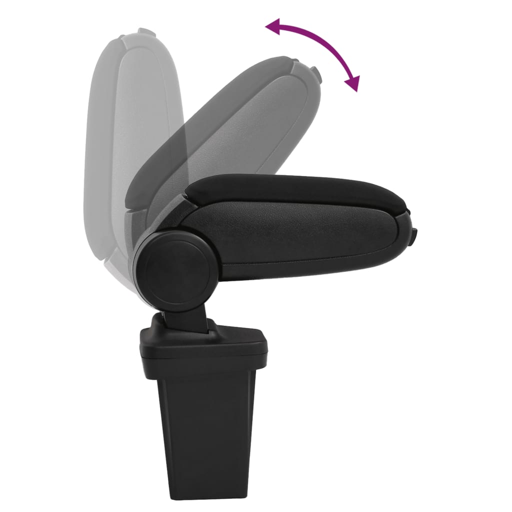 Berkfield Car Armrest Black 15x32x(40-52) cm ABS