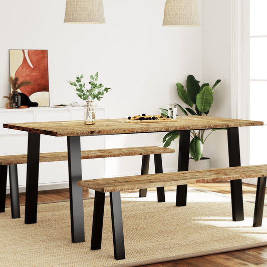 Berkfield Dining Table 150x90x75 cm Solid Wood Acacia