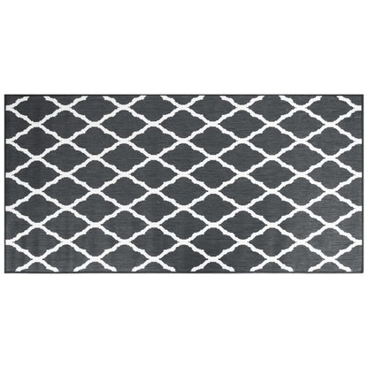 Berkfield Outdoor Rug Grey and White 100x200 cm Reversible Design
