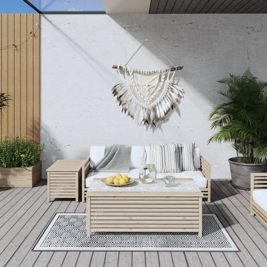 Berkfield Outdoor Rug Grey and White 80x150 cm Reversible Design