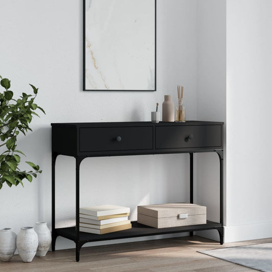Berkfield Console Table Black 100x34.5x75 cm Engineered Wood