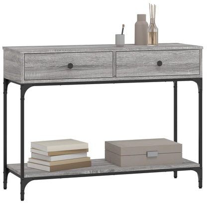 Berkfield Console Table Grey Sonoma 100x34.5x75 cm Engineered Wood