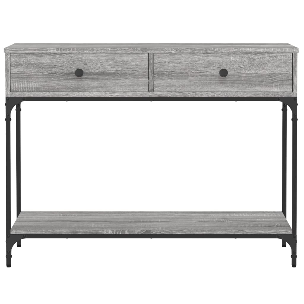 Berkfield Console Table Grey Sonoma 100x34.5x75 cm Engineered Wood