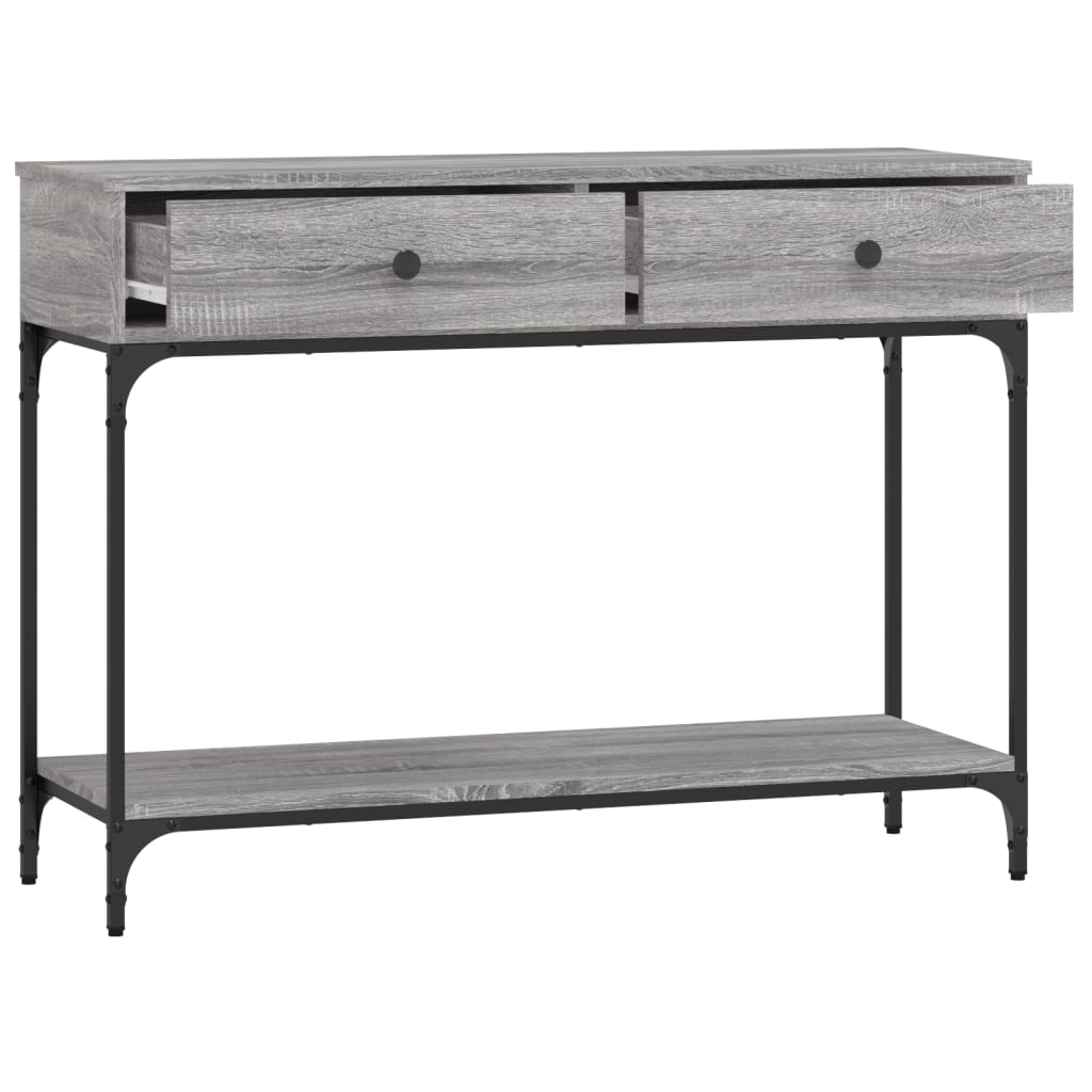 Berkfield Console Table Grey Sonoma 100x34.5x75 cm Engineered Wood