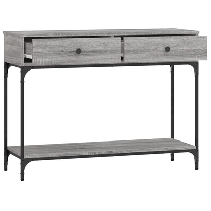 Berkfield Console Table Grey Sonoma 100x34.5x75 cm Engineered Wood
