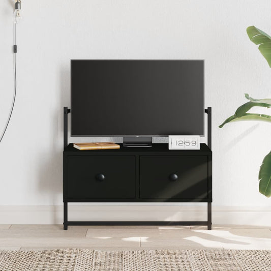Berkfield TV Cabinet Wall-mounted Black 60.5x30x51 cm Engineered Wood