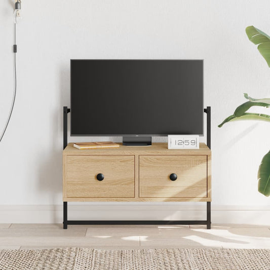 Berkfield TV Cabinet Wall-mounted Sonoma Oak 60.5x30x51 cm Engineered Wood