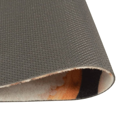 Berkfield Kitchen Rug Washable Vegetables 45x150 cm Velvet