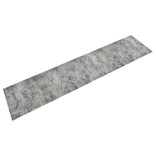 Berkfield Kitchen Rug Washable Beton 60x300 cm Velvet