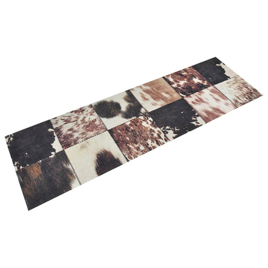 Berkfield Kitchen Rug Washable Animal Skin 60x180 cm Velvet