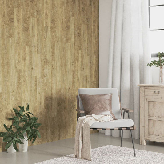 Berkfield Wall Panels Wood Look Brown PVC 4.12 m�__