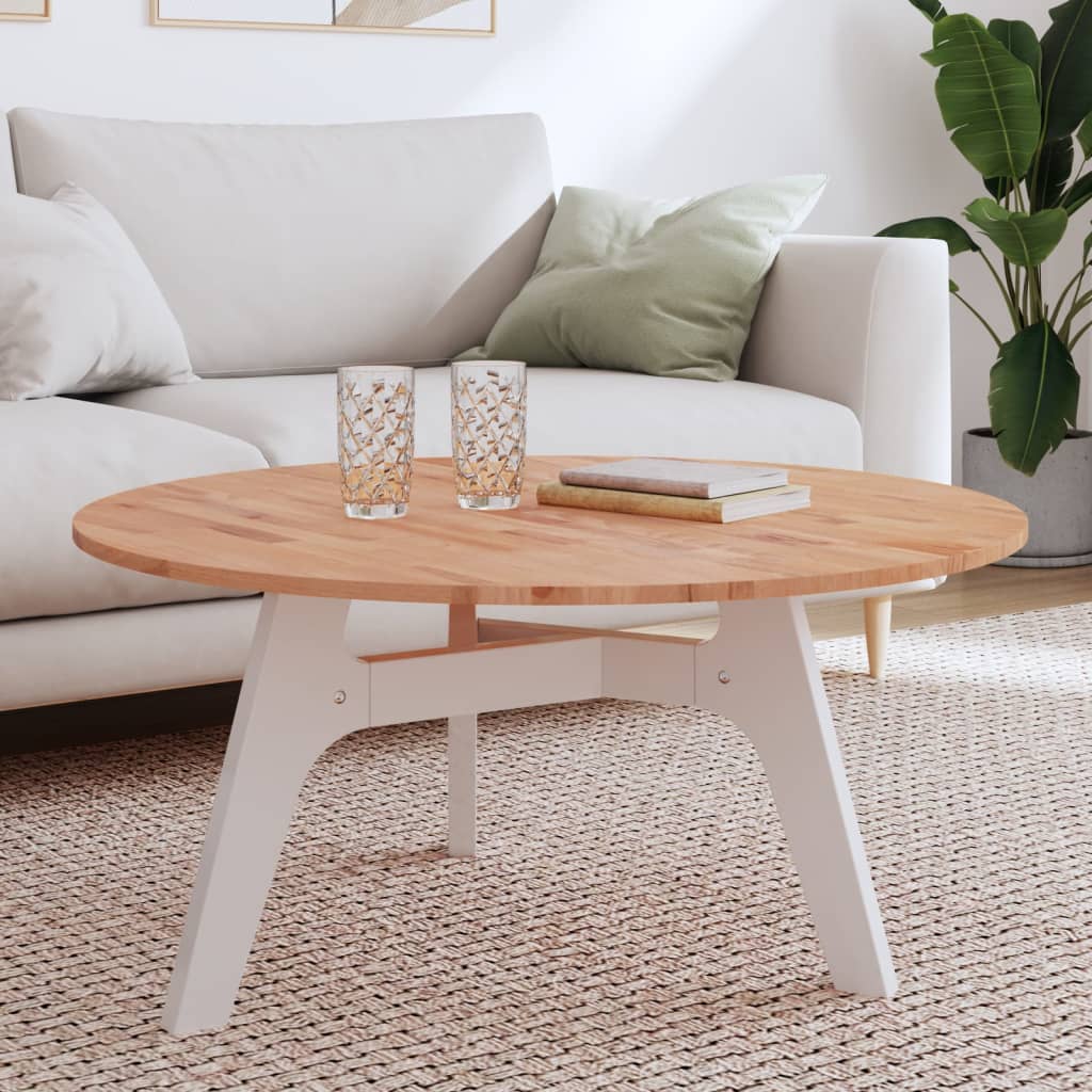Berkfield Table Top �_�”�_90x1.5 cm Round Solid Wood Beech