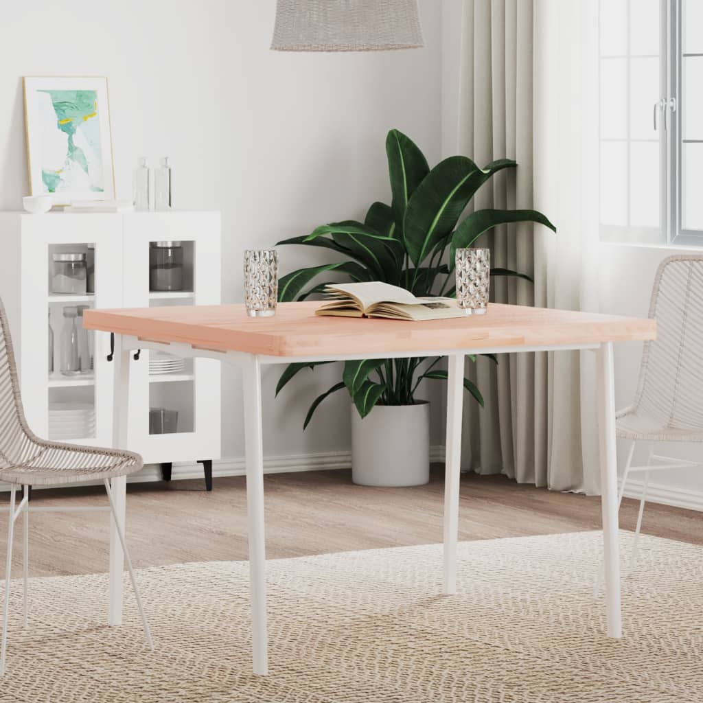 Berkfield Table Top 90x90x4 cm Square Solid Wood Beech