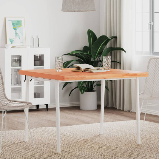 Berkfield Table Top 90x90x4 cm Square Solid Wood Beech