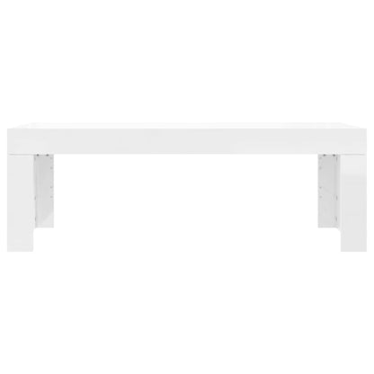 Berkfield Coffee Table High Gloss White 102x50x36 cm Engineered Wood