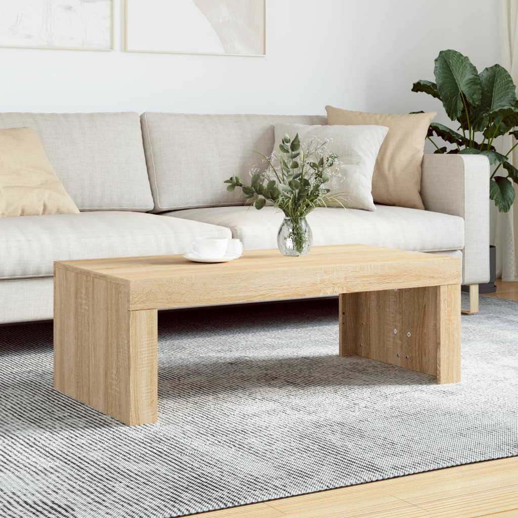 Berkfield Coffee Table Sonoma Oak 102x50x36 cm Engineered Wood