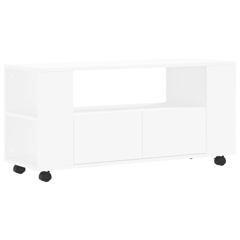 Berkfield TV Cabinet White 102x34.5x43 cm Engineered Wood