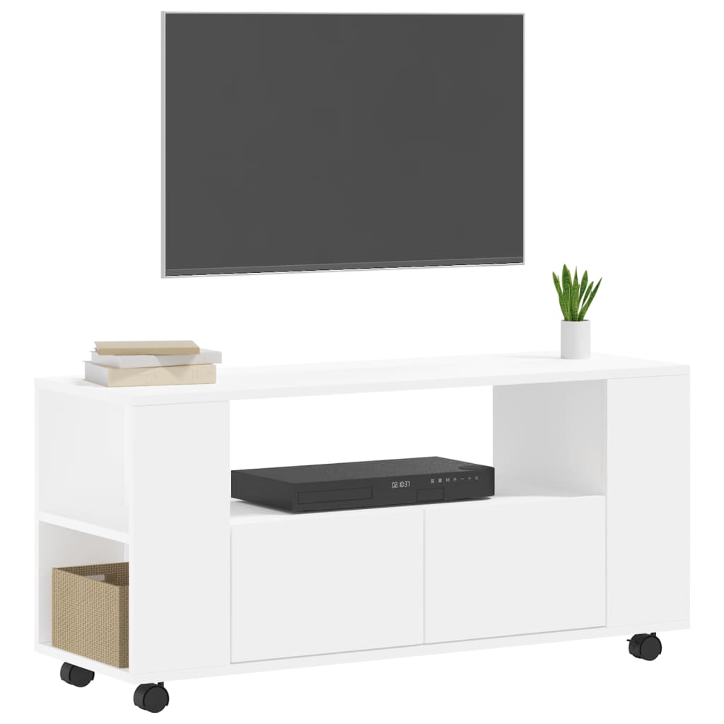 Berkfield TV Cabinet White 102x34.5x43 cm Engineered Wood