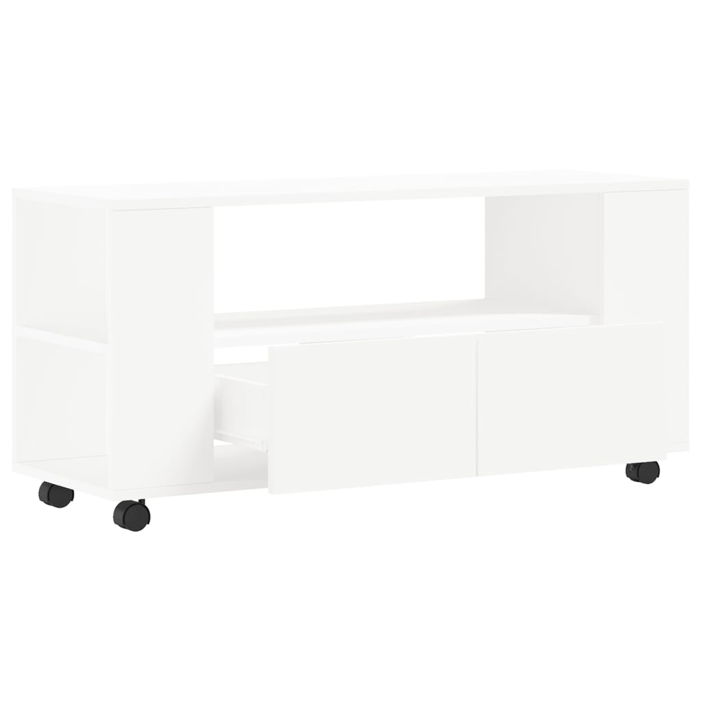 Berkfield TV Cabinet White 102x34.5x43 cm Engineered Wood